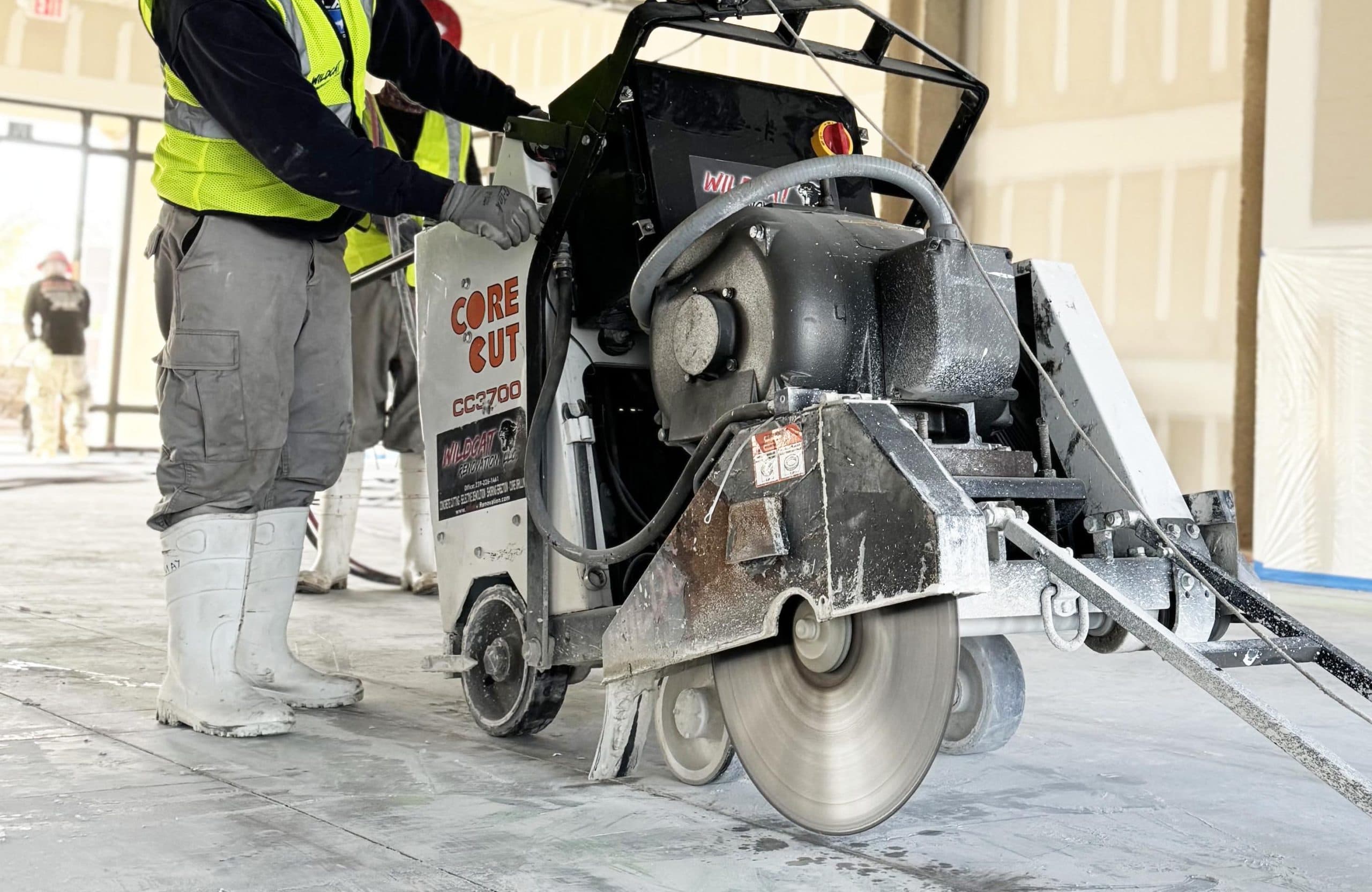 Professional concrete cutting services by experienced concrete crews in Euless, TX.